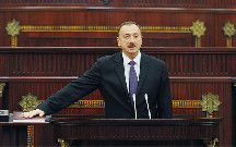 İlham Əliyev and içdi
